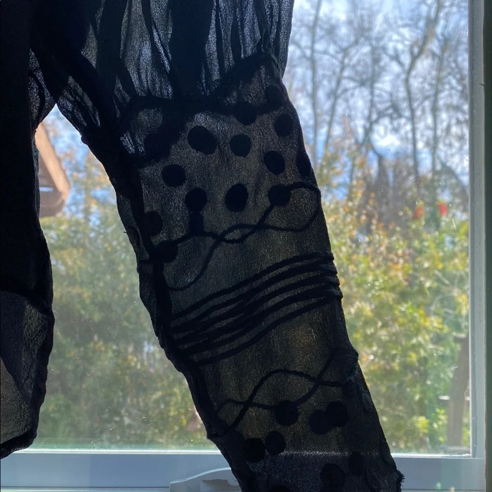 Ulla Johnson Alba Silk Polka Dot Sheer Blouse - Picture 13 of 16